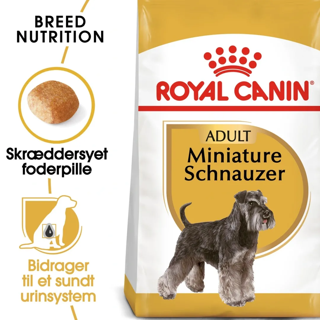 Sale Royal Canin Miniature Schnauzer Adult 7,5 kg - tørfoder til voksne hunde Hundefoder|Tørfoder Til Hunde I Alle Størrelser Og Aldre