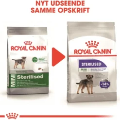 Clearance Royal Canin Mini Sterilised Adult 8 kg - hundefoder til steriliserede små hunde Hundefoder|Tørfoder Til Hunde I Alle Størrelser Og Aldre