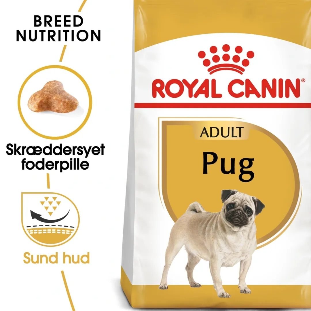 Hot Royal Canin Pug Adult 7,5 kg - tørfoder til mops Hundefoder|Tørfoder Til Hunde I Alle Størrelser Og Aldre