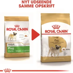 Clearance Royal Canin Pug Adult 1,5 kg - tørfoder til mops Hundefoder|Tørfoder Til Hunde I Alle Størrelser Og Aldre
