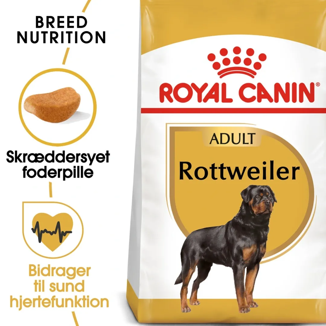 Sale Royal Canin Rottweiler Adult 12 kg - tørfoder til voksne hunde Hundefoder|Tørfoder Til Hunde I Alle Størrelser Og Aldre