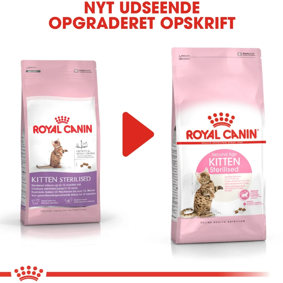 Clearance Royal Canin Second Age Kitten Sterilised 2 kg Killingefoder - Sundt Kattefoder Til Killinger I Alle Racer|Kattefoder & Snacks