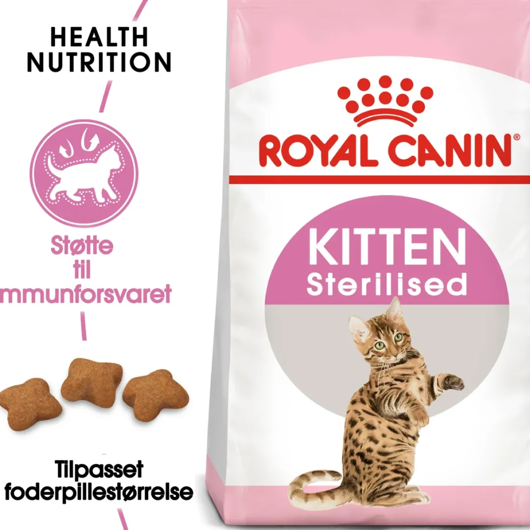 Clearance Royal Canin Second Age Kitten Sterilised 2 kg Killingefoder - Sundt Kattefoder Til Killinger I Alle Racer|Kattefoder & Snacks