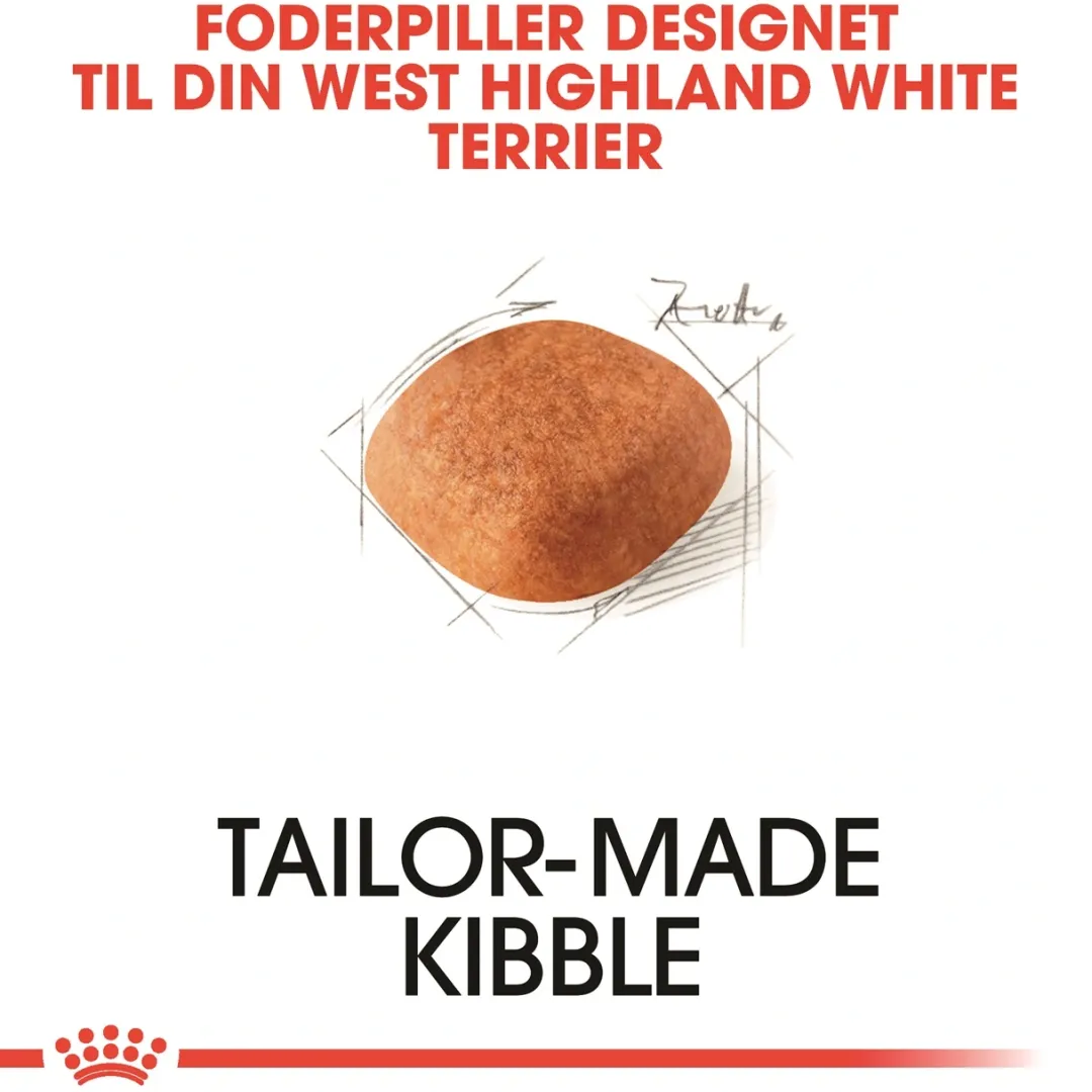Outlet Royal Canin West Highland White Terrier Adult 3 kg - tørfoder til Westie Hundefoder|Tørfoder Til Hunde I Alle Størrelser Og Aldre