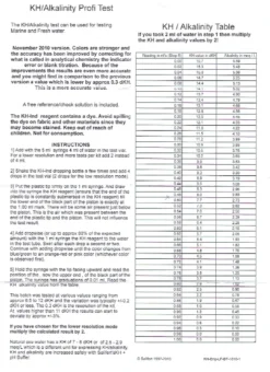 Hot Salifert KH/Alkalinity Test Karbonat Hårdhed Måleudstyr Til Akvarium