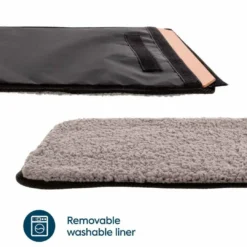 Best Sherpa Original Deluxe Sort hundetaske Medium 43x28x26,5 cm Max 7kg Transport Og Adgang Til Hvalpe - Tryg Og Nem Hverdag|Kattebure Og Transport Af Katte