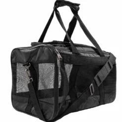 Best Sherpa Original Deluxe Sort hundetaske Medium 43x28x26,5 cm Max 7kg Transport Og Adgang Til Hvalpe - Tryg Og Nem Hverdag|Kattebure Og Transport Af Katte