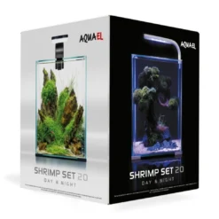 Shrimpset Day and Night 20 L akvarium 25x25x30 cm Sort Akvarier
