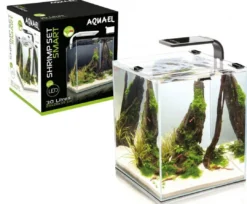 Discount Shrimpset Day and Night 30 L akvarium 29x29x35 cm Sort Akvarier