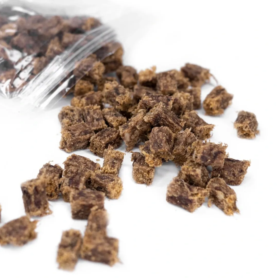 New Snackit Bløde Vildsvine terninger 100 g - kornfri hundesnacks Snacks Til Hvalpe - Lækre Godbidder Til Træning Og Forkælelse|Hundeguf Og Tyggeben Til Hunde