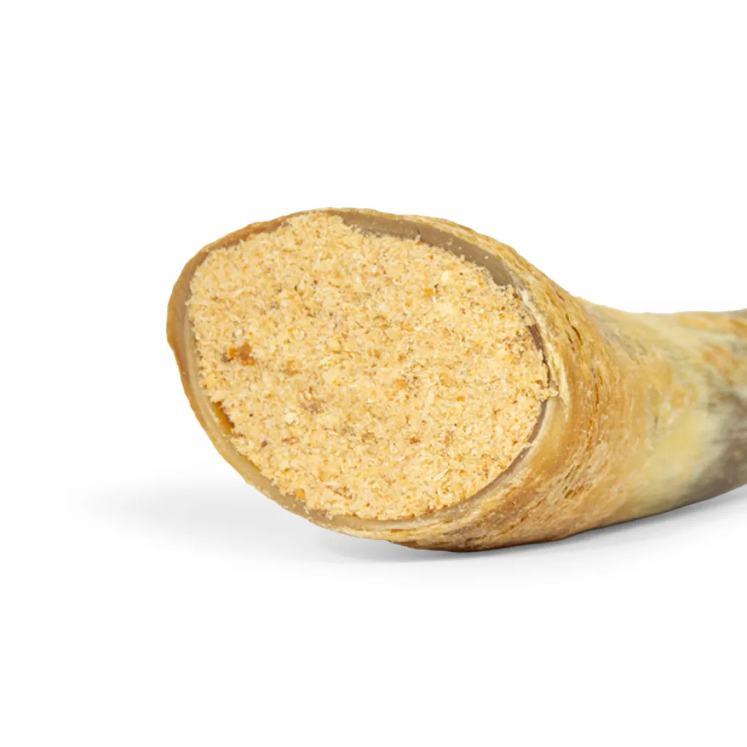 Best Snack'it Fyldt Oksehorn Hundeguf Og Tyggeben Til Hunde