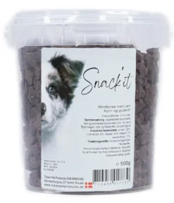 Hot Snackit Semi-Moist Mini Bones med Lam 500 g - bløde hundesnacks Hundeguf Og Tyggeben Til Hunde