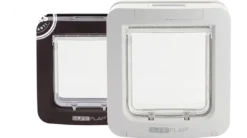 Discount Sureflap Kæledyrsdør 178 x 170 mm i hvid Kattelemme - Med Eller Uden Chip