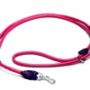 Outlet Timely Dressurline i rundsyet læder pink med krystaller 8 mm Hundesnor I Mange Varianter Og Materialer|Hundesnor Til Hvalpe