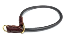 Best Timely rundsyet brunt kalveskinds kvælerhalsbånd 8 mm 55 cm - skånsom kontrol til store hunde Hvalpehalsbånd - Bløde Og Sikre Halsbånd Med Perfekt Pasform Til Din Hvalp|Hundehalsbånd Med Stil - Komfort Og Sikkerhed Til Din Hund