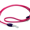 Online Timely rundsyet dressurline Pink kalveskind 12 mm (krom med glimmer) Hundesnor I Mange Varianter Og Materialer|Hundesnor Til Hvalpe