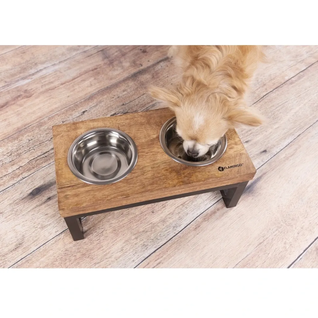 Best Tommy Twin Feeder Set med stand 370 ml Hundeskåle Til Mad Og Drikke Der Passer Til Din Hunds Behov|Hundeskåle Til Hvalpe - Praktisk, Sikker Og Nem Spisetid