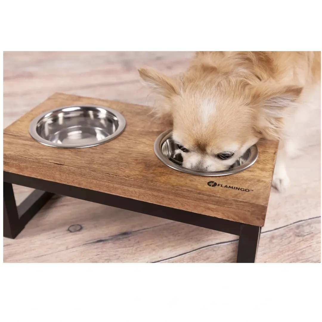 Best Tommy Twin Feeder Set med stand 370 ml Hundeskåle Til Mad Og Drikke Der Passer Til Din Hunds Behov|Hundeskåle Til Hvalpe - Praktisk, Sikker Og Nem Spisetid