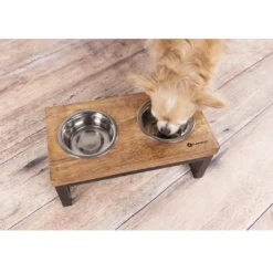 Tommy twin feeder set med stand 2700 ml Hundeskåle Til Mad Og Drikke Der Passer Til Din Hunds Behov|Hundeskåle Til Hvalpe - Praktisk, Sikker Og Nem Spisetid