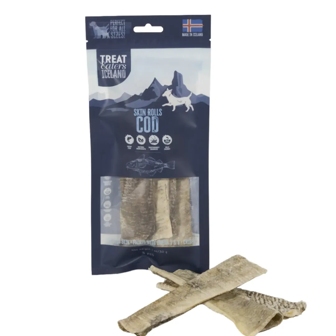 Discount torskeskind ruller til hund 3 stk Hundeguf Og Tyggeben Til Hunde