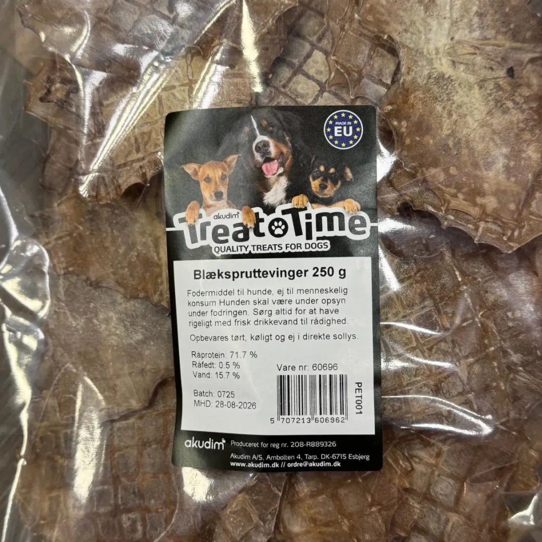 Best Blækspruttevinger 250 g - Naturlige hundesnacks Snacks Til Hvalpe - Lækre Godbidder Til Træning Og Forkælelse|Hundeguf Og Tyggeben Til Hunde