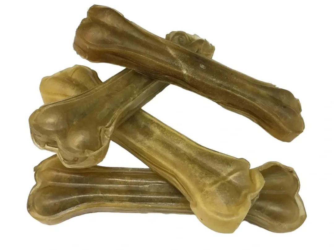 Hot Presset ben 12 cm 40-45 g - holdbart tyggeben af oksehud Hundeguf Og Tyggeben Til Hunde