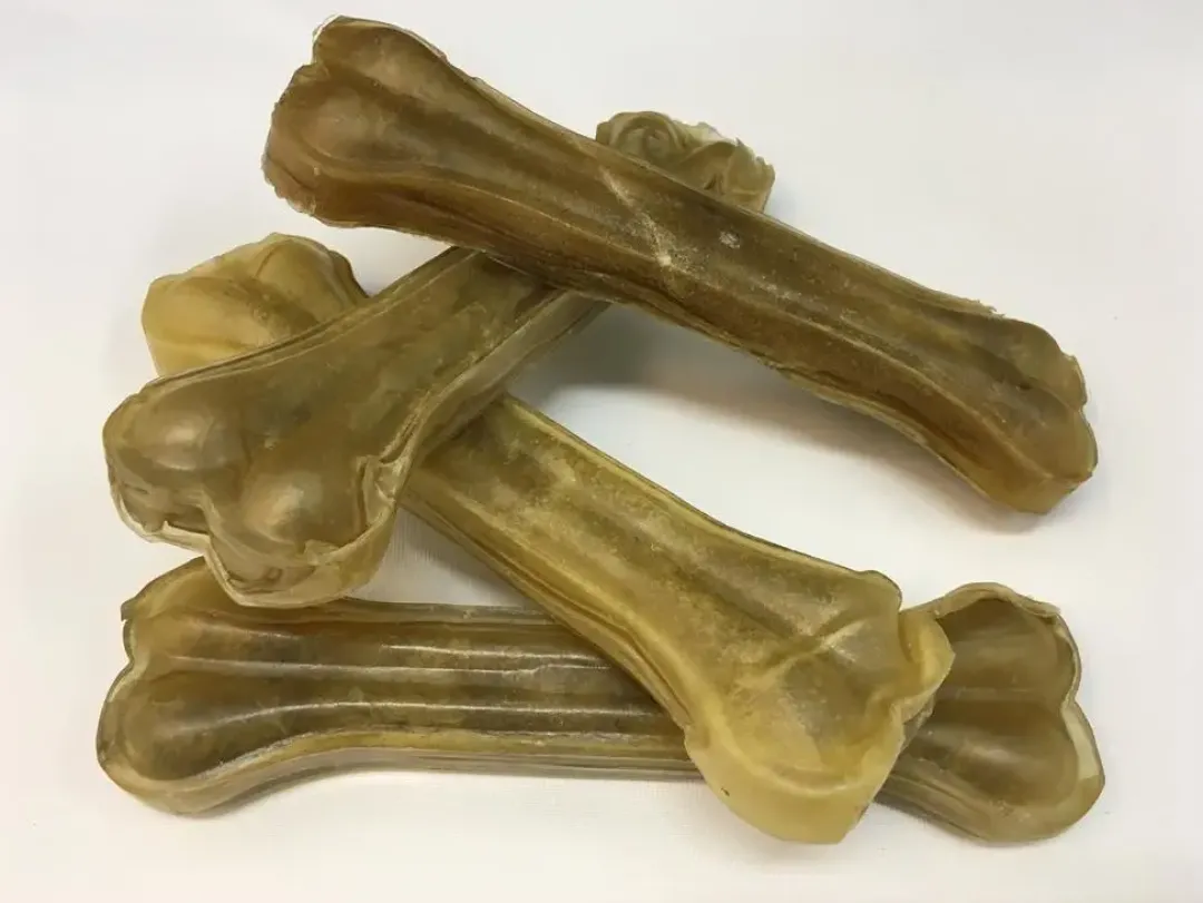 Presset ben 14 cm - klassisk tyggeben til hunde Hundeguf Og Tyggeben Til Hunde