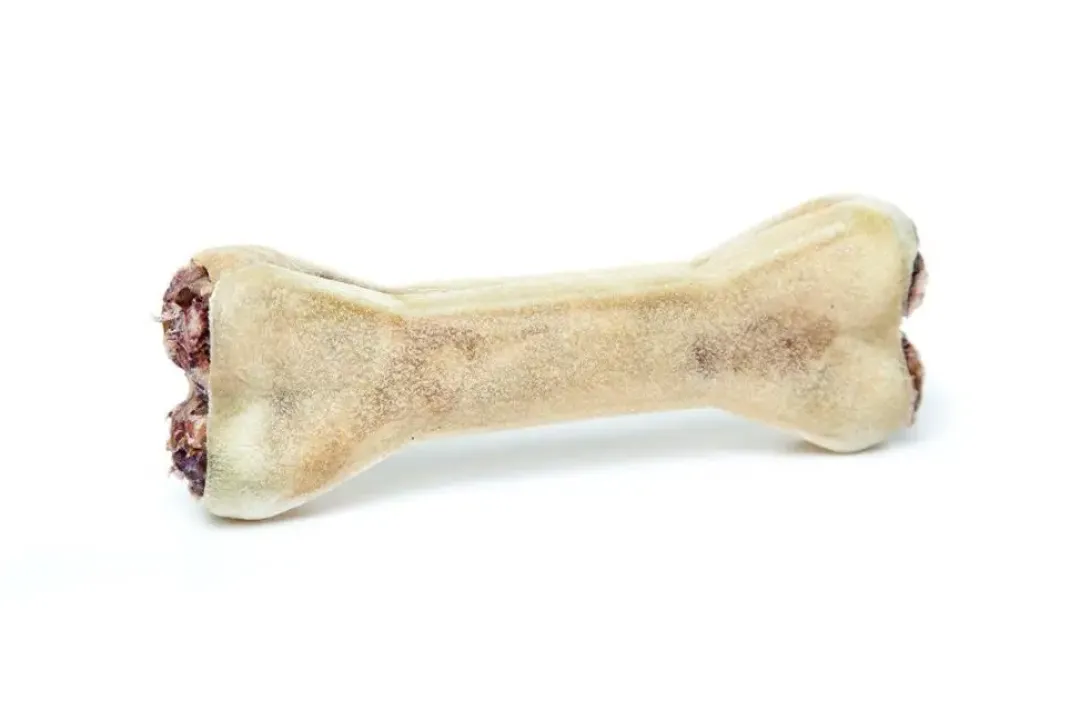 Outlet Presset Ben med fyld af oksepenis 12 cm 55 g - naturligt tyggeben Hundeguf Og Tyggeben Til Hunde