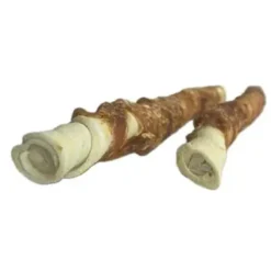 Outlet Tyggepinde med kylling 40 cm 2 stk - store hundesnacks Hundeguf Og Tyggeben Til Hunde
