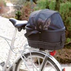 New Cykeltaske kurv til bagagebærer Sort Transport Og Adgang Til Hvalpe - Tryg Og Nem Hverdag|Transport Og Adgang For Hunde - Tryg Og Nem Hverdag
