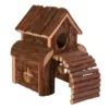 Outlet Finn hus 13x20x20 cm Træ- Og Høhuse Til Gnavere Og Kaniner