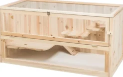 Sale hamsterbur af Træ 100x50x50 cm Bure & Tilbehør Til Gnavere & Kaniner