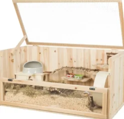 Sale hamsterbur af Træ 100x50x50 cm Bure & Tilbehør Til Gnavere & Kaniner