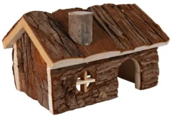 Best Hendrik hus 20x12x17 cm Træ- Og Høhuse Til Gnavere Og Kaniner