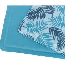 New kølemåtte med mønster lyseblå 50x40 cm Hundesenge Og Kurve Til Hunde - Bløde Og Komfortable|Sovepladser Til Hvalpe - Hundesenge, Kølemåtter Og Trygge Hvilesteder