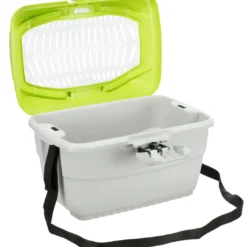 Clearance Mini Capri transportboks Grøn/Grå 40x22x30 cm Transportbokse Til Gnavere Og Kaniner
