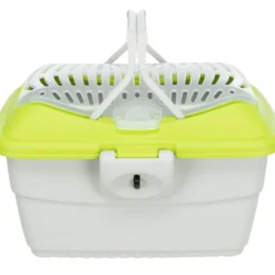 Clearance Mini Capri transportboks Grøn/Grå 40x22x30 cm Transportbokse Til Gnavere Og Kaniner