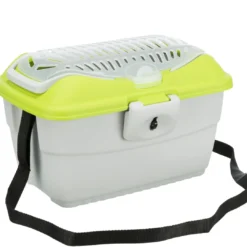 Clearance Mini Capri transportboks Grøn/Grå 40x22x30 cm Transportbokse Til Gnavere Og Kaniner