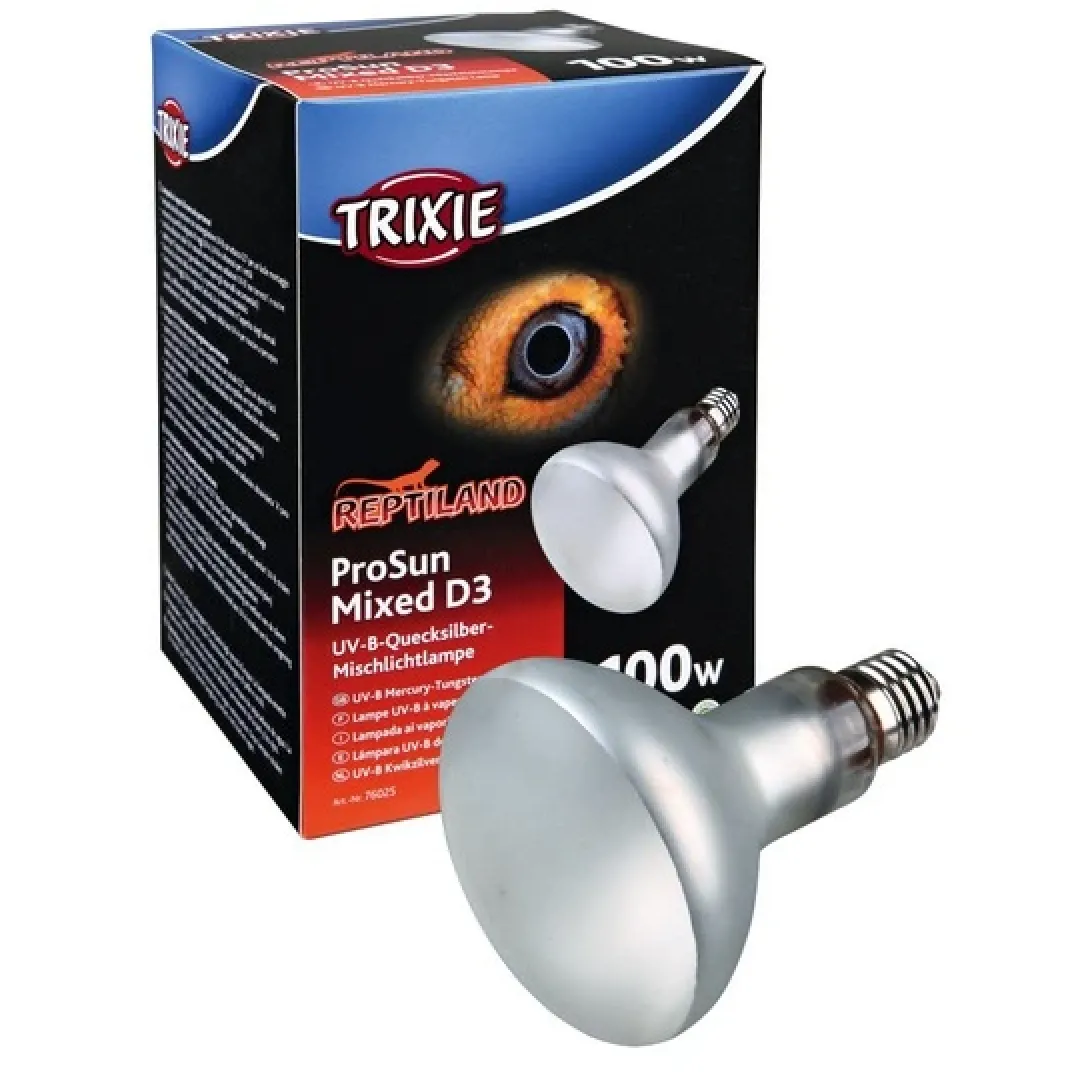 Mini ProSun Mixed D3 UVB kompakt pære 100 Watt Terrarielysstofrør, Pærer Og Varme