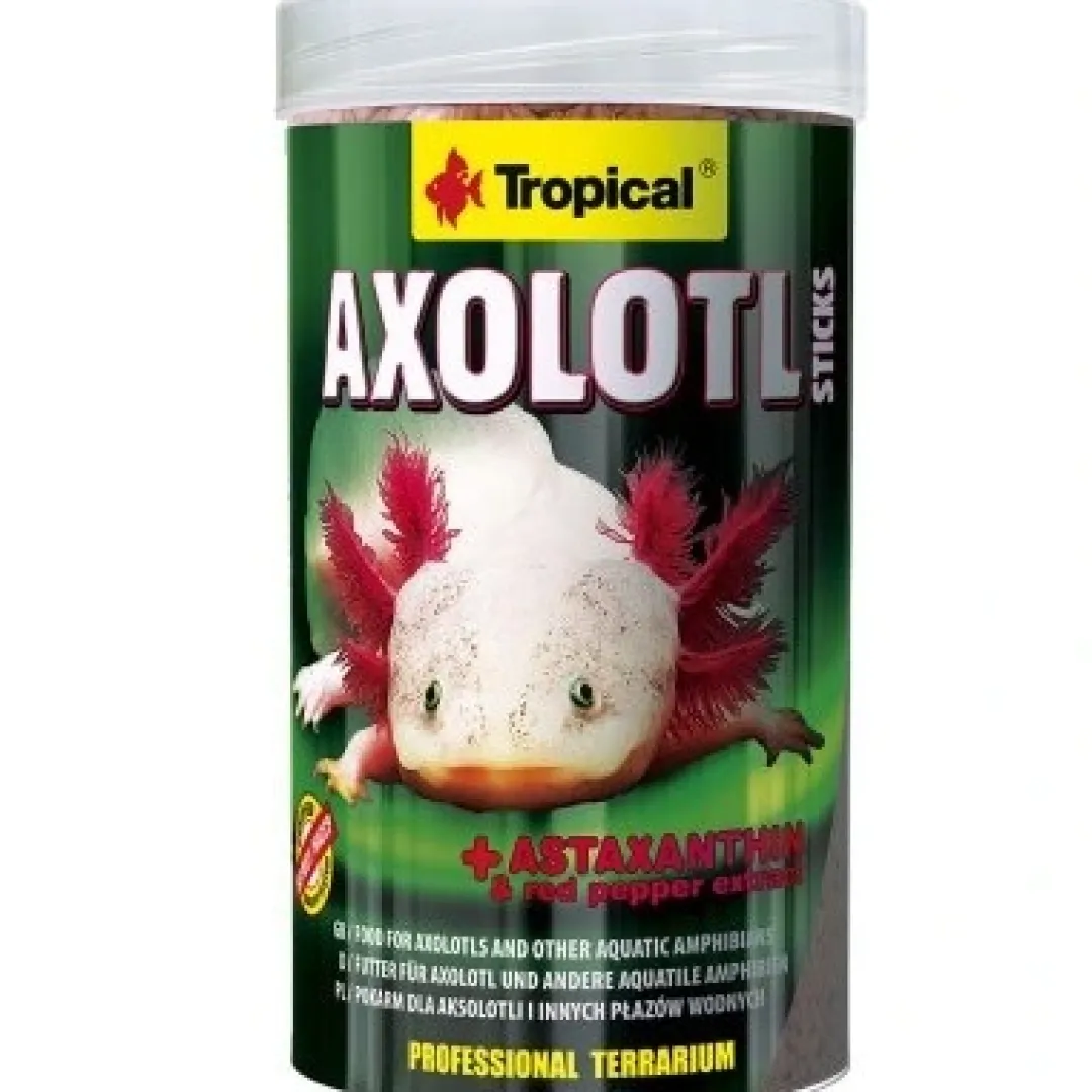 Axolotl Sticks 250 ml Fiskefoder Til Ferskvandsfisk|Foder & Vitaminer Til Krybdyr