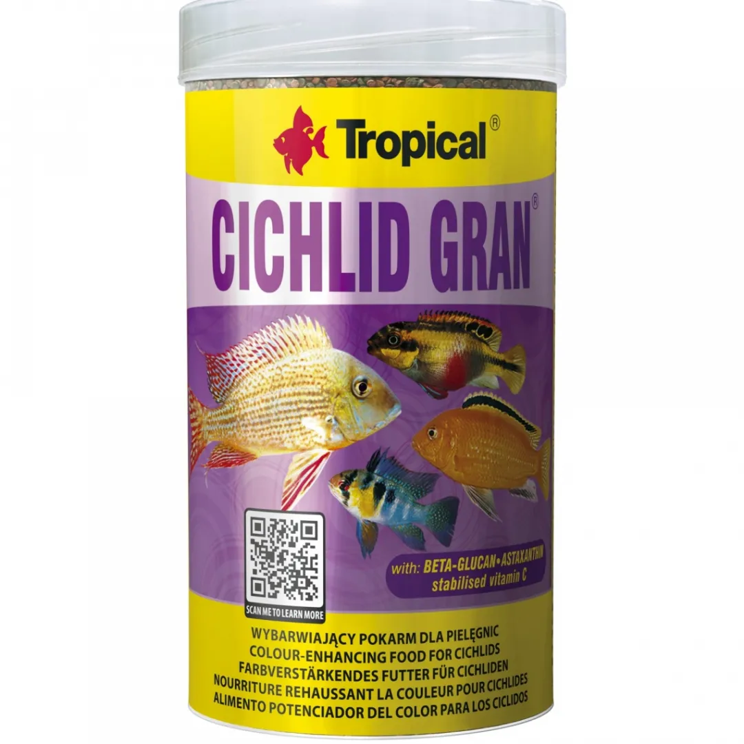 Outlet Cichlid Gran 1000 ml Fiskefoder Til Ferskvandsfisk