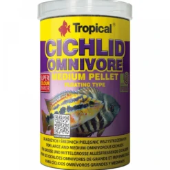 Sale Cichlid Omnivore Medium Pellet 1000 ml Fiskefoder Til Ferskvandsfisk