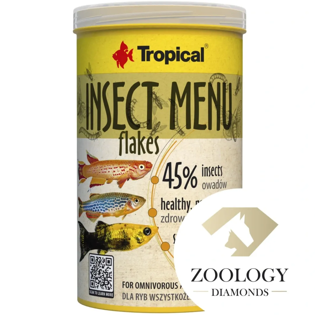Best Insect Menu Flakes 1000 ml Fiskefoder Til Ferskvandsfisk