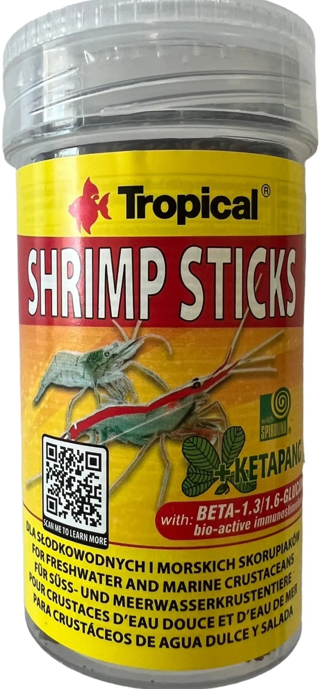 Shrimp Sticks 250 ml Fiskefoder Til Ferskvandsfisk