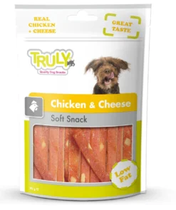 Discount Truly Chicken and Cheese 90 g - kylling og ost snacks Hundeguf Og Tyggeben Til Hunde