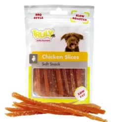 Clearance Truly Chicken Slices 90 g - kyllingeskiver til hunde Hundeguf Og Tyggeben Til Hunde