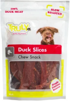 New Truly Duck Slices 90 g - Andeskiver til hunde Hundeguf Og Tyggeben Til Hunde