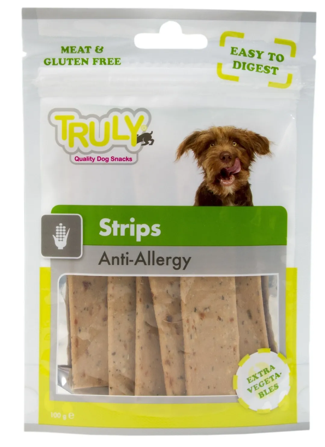 Sale Truly Strips Anti-Allergy 100 g - allergivenlige hundesnacks Hundeguf Og Tyggeben Til Hunde