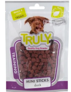 Truly Trainer Mini Sticks Duck 90 g - træningssticks med and Hundeguf Og Tyggeben Til Hunde