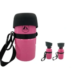 Sale Vandflaske med sammenklappelig skål pink 600 ml Hundeskåle Til Mad Og Drikke Der Passer Til Din Hunds Behov|Hundeskåle Til Hvalpe - Praktisk, Sikker Og Nem Spisetid